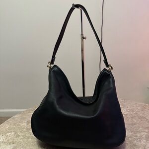 Coach Hobo Tabby black soft leather bag  with Gold Accent
